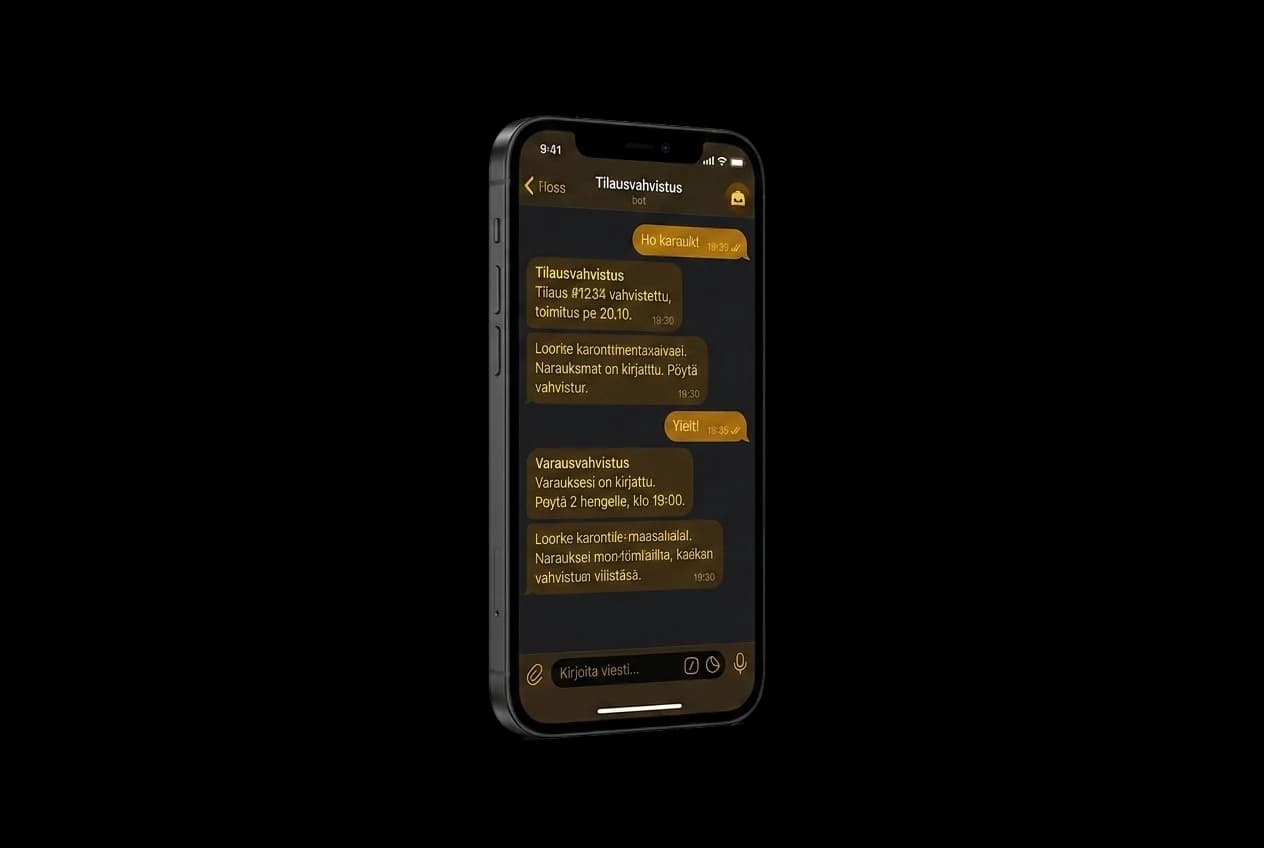 Telegram & WhatsApp bots — Pohja Studio