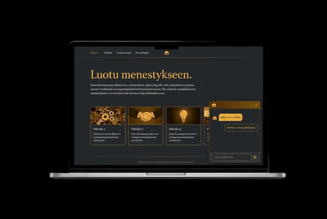 An AI chatbot for your website — Pohja Studio