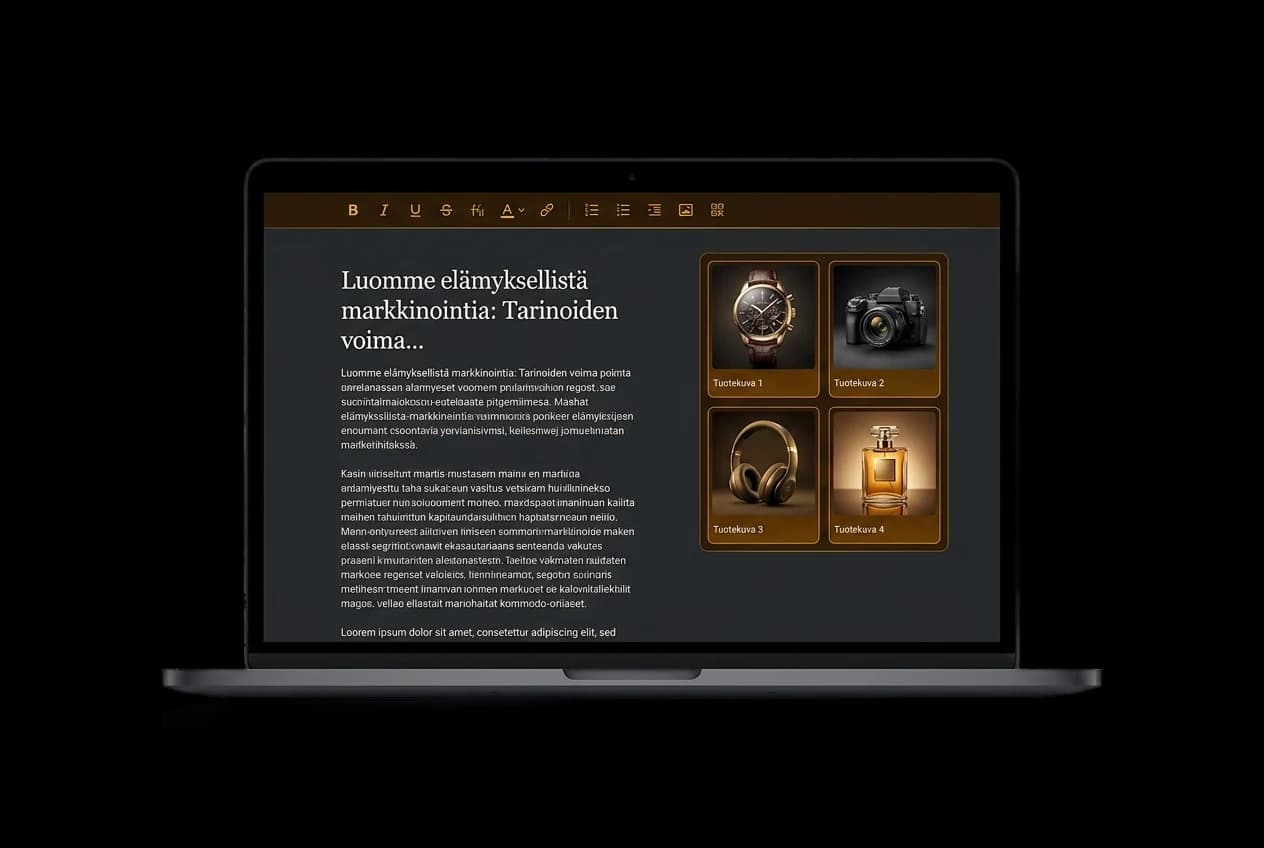 Content and image production — Pohja Studio