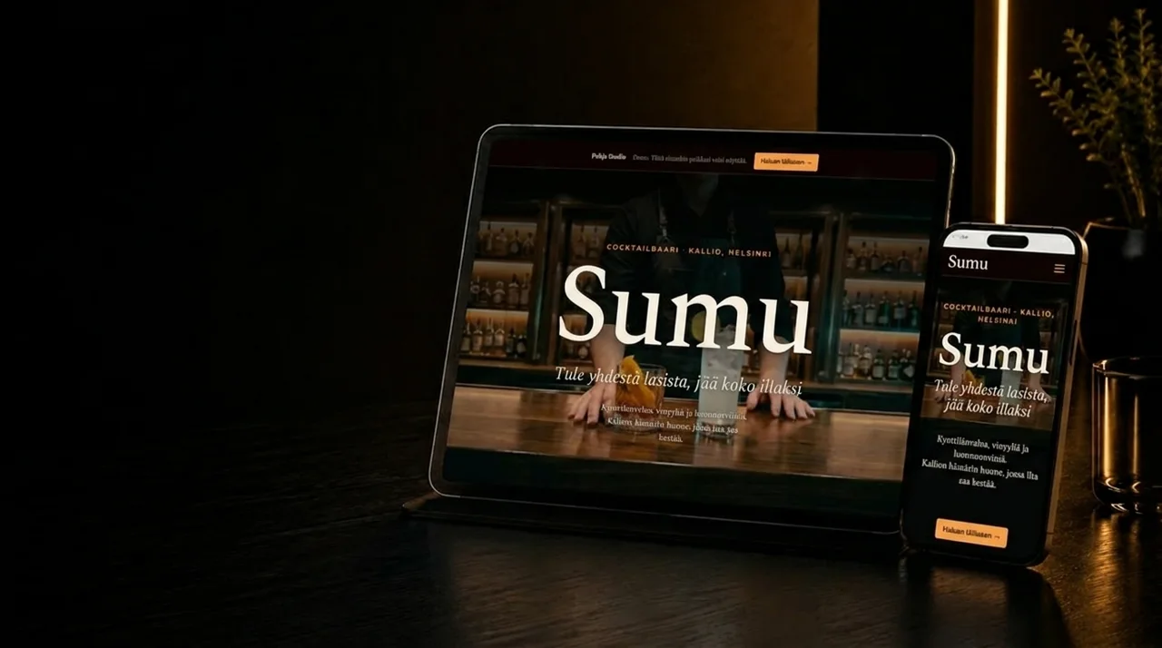 SUMU — Baari -esimerkkisivusto